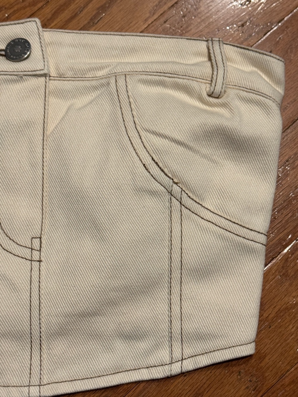 NWT Peppermayo Nailed It Denim Tube Top Mineral Sz. 0 - Picture 4 of 6